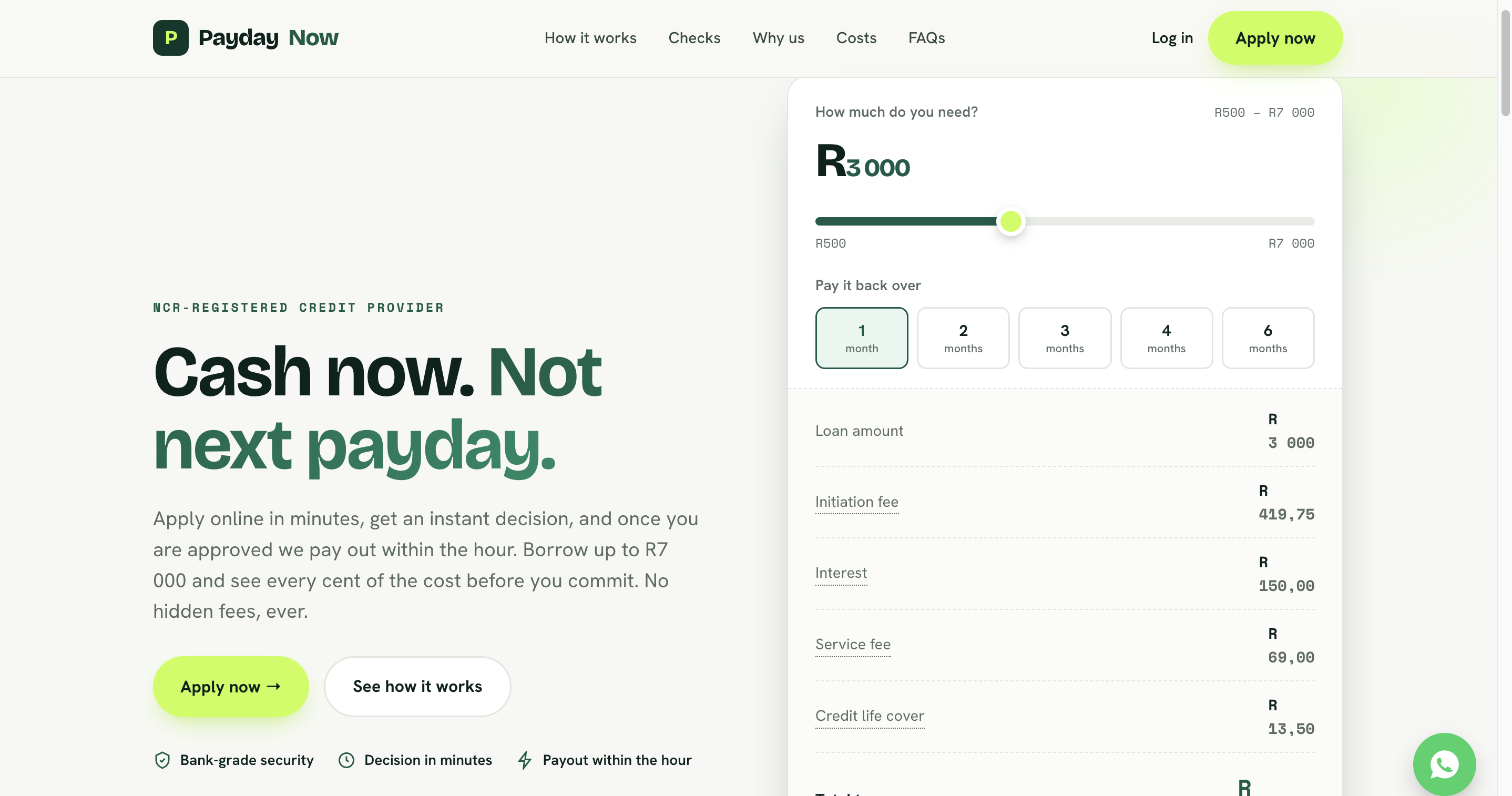 Get Payday Now website screenshot